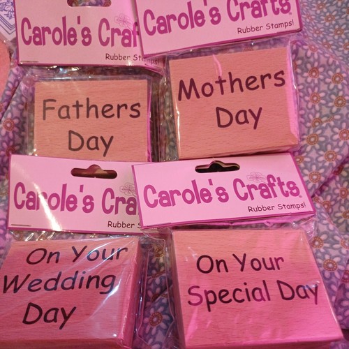 Set wooden rubber stamps - 4,
