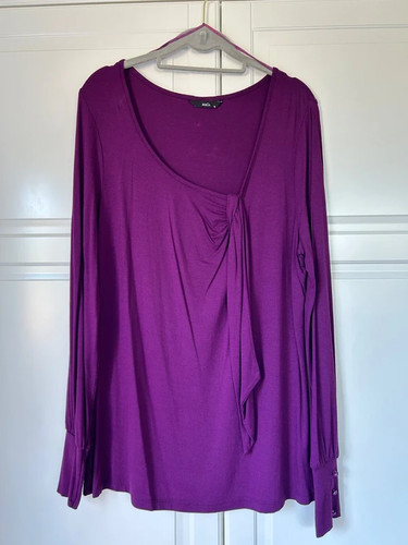 Ladies long sleeve purple - m&co,