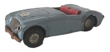 VERY RARE SCALEX TINPLATE FRICTION CLOCKWORK AUSTIN HEALEY 2 SEAT OPEN CAR 1950S