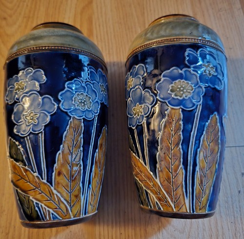 Lovely pair doulton lambeth - pair,