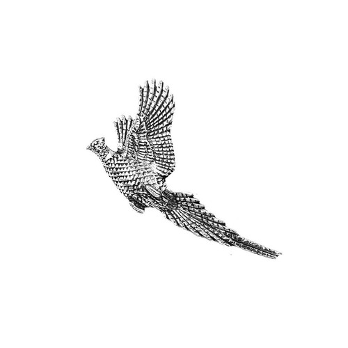 Bisley pewter pin - pewter, rising