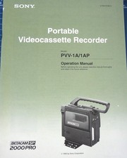 Sony PVV-1 A / PVV-1AP Manual
