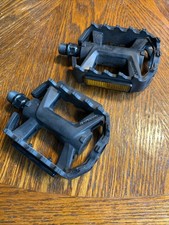 Btwin Flat Mountain Bike Pedals Plastic Black