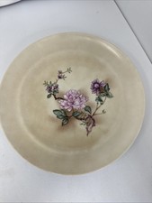 HUTSCHENREUTHER PORCELAIN PLATE FLOWER DESIGN Stamped German Tavola