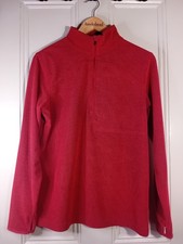 Rohan Women's Microgrid Stowaway Top Size Small 1/4 Zip Top Walking Hiking