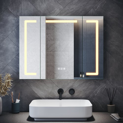 Led bathroom mirror cabinet - led,