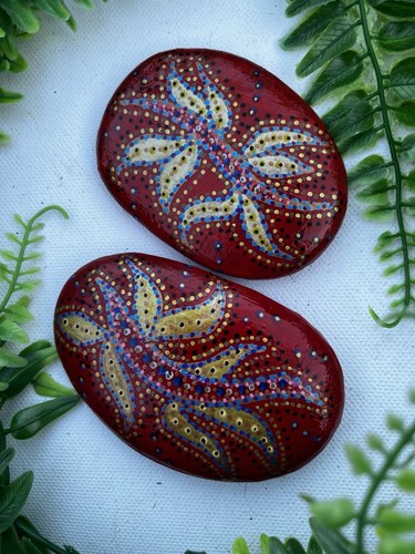 Pair hand painted - hand,