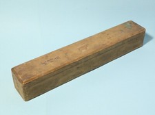 Antique Chinese EMPTY Wood Box with Inked Writing for a Rare FAN type