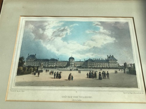 Victorian mounted colour print - mounted,