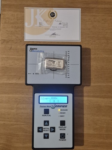100g cast silver bullion - cast,