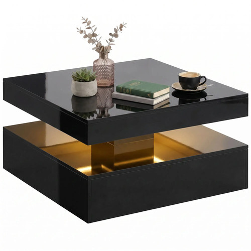 Led coffee table storage - led,