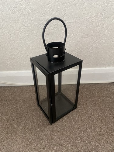 Matalan 30cm black metal glass - 30cm,
