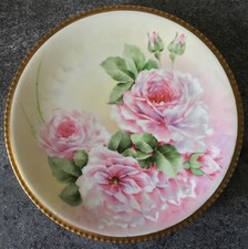 RICHARD GINORI china CABBAGE ROSE pattern by D PUCCY CABINET PLATE