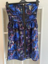 👗Ladies Next Blue Multi Print Runway Dress - Size 10 - BNWT Rrp £35