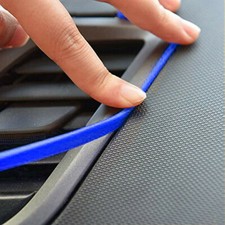 5m 3D Car Interior Decor Blue Point Edge Gap Door Panel Molding Line Accessories