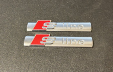 Audi S Line Plastic Car Badge
