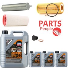 FOR BMW 330D M SPORT E91 SERVICE KIT 8L LIQUI MOLY 5W30 OIL AIR FUEL DRAIN PLUG