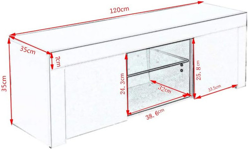Unit black 120cm - unit,