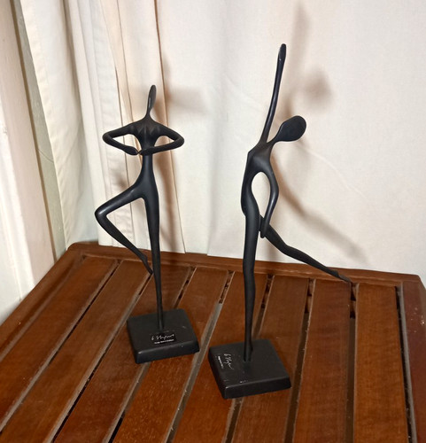 Set black metal ballerina - black,