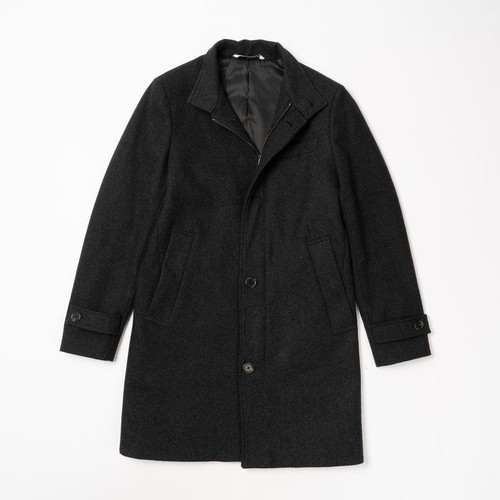 Men zara coat black polyester - zara,