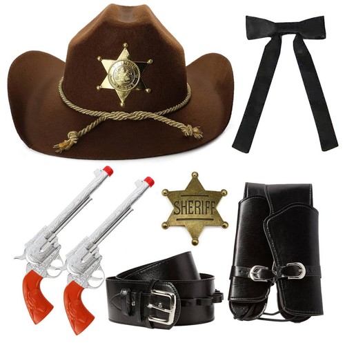 Western sheriff costume set - western,