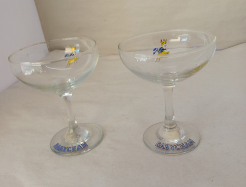 Pair vintage babycham - pair,