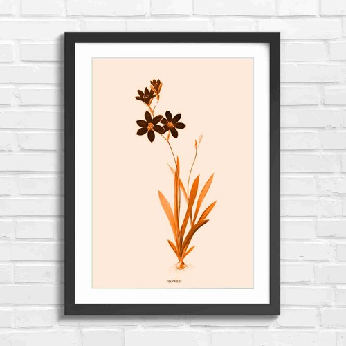 Vintage botanical dark purple - botanical,