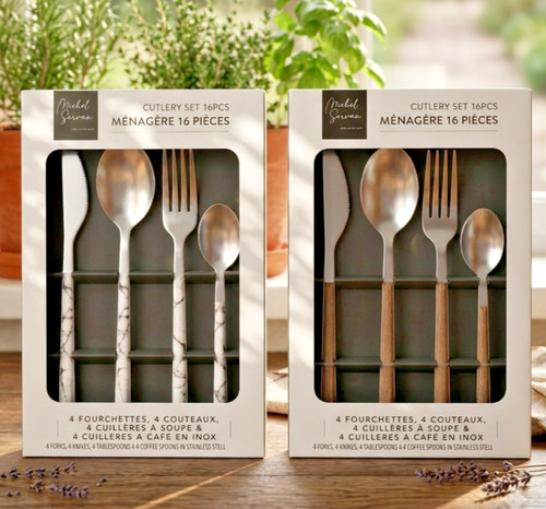 Luxury cutlery set marble - cutlery,
