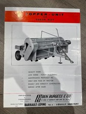 Topper-Unit for Sugar Beet  Barrault-Lepine Brochure Ben Burgess