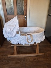 Moses Basket With Wooden Stand