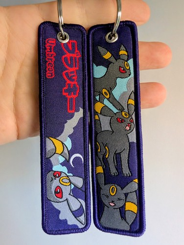 Pokémon embroidered keyring - embroidered,