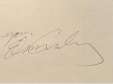 Elvis Presley Hand Signed