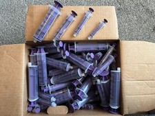 Crate Of Various Size Syringes - Kids Water Craft Cooking Science Fun