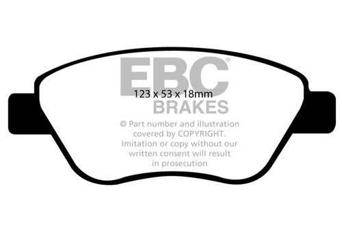 Ebc greenstuff front brake - front,