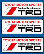 3X150mm TOYOTA MOTOR SPORTS TRD RACING DEVELPMENT VINYL STICKERS