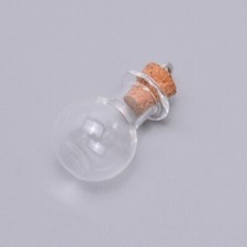5 Small Glass Vial Bottles