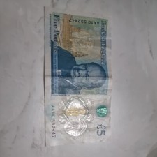 Five pound note aa10 552 - pound, "aa10