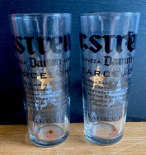 2 X NEW Estrella Damm 1/2 Half