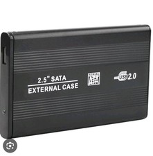 2.5" SATA external case, also known as a hard drive enclosure