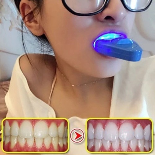 Led teeth whitening light - teeth, blue