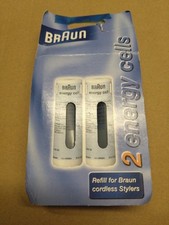 Braun Gas Styler Refill Energy Cells Blue 25ml X 2 FASTP&P GENUINE 