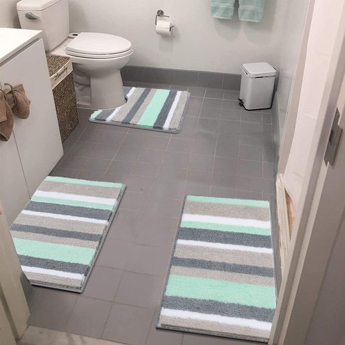 Bath mat sets piece non - mat, 3