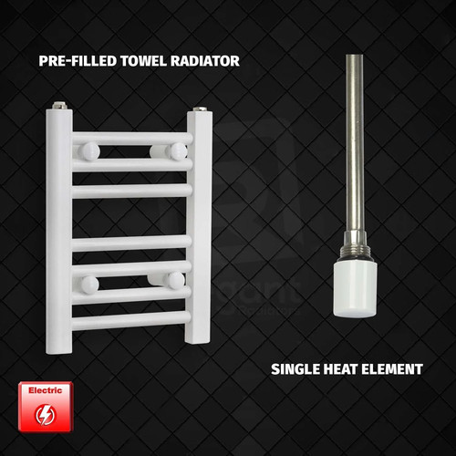White electric heated towel - white,