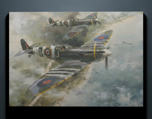Spitfire canvas wall art raf - art,