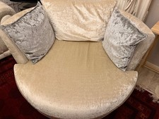 Suede / velvet love chair In