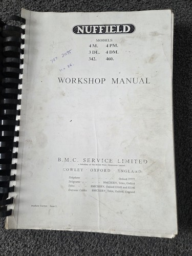 Nuffield workshop manual - nuffield,