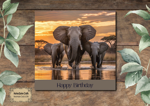 Ani 087 animal birthday card - birthday,