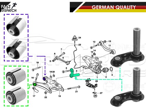 For bmw e53 rear swinging - x5,