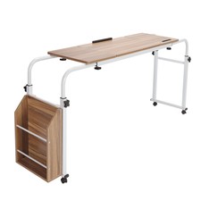 Rolling Adjustable Computer Desk Table Over Bed Laptop Storage Home Furniture