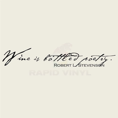 Wine bottled poetry - is,